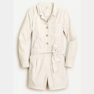 J Crew | Foundry chino short coveralls KHAKI